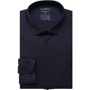 Marvelis Performance Overhemd marine, Faux-uni
