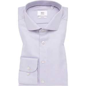 ETERNA 1863 Overhemd lichtgrijs, Gestructureerd