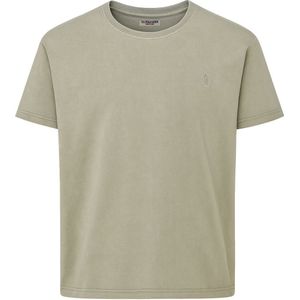 U.S. Polo Assn. T-Shirt ronde hals grijs, Effen