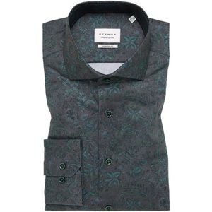 ETERNA Overhemd groen, Bedrukt