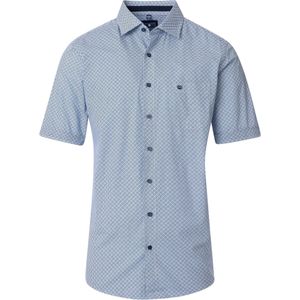 Redmond Casual Overhemd Korte mouw blauw