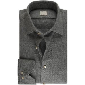Stenströms Overhemd grijs, Gestructureerd