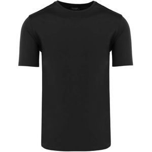 OLYMP SIGNATURE Tailored Fit T-Shirt ronde hals zwart, Effen