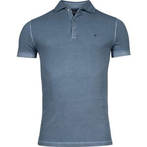 Thomas Maine Tailored Fit Polo shirt Korte mouw lichtblauw