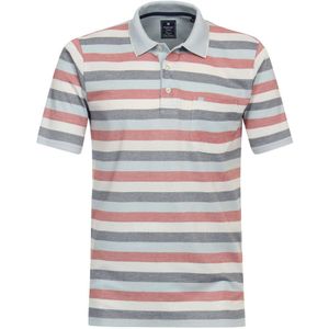 Redmond Casual Regular Fit Polo shirt Korte mouw blauw/rood