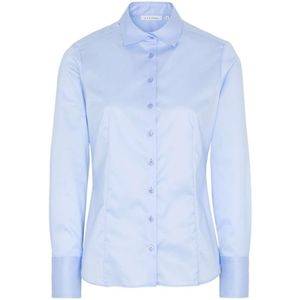 ETERNA Cover Shirt Modern Classic Dames Overhemd blauw, Effen