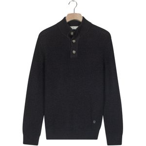 Thomas Maine Trui Knoopsluitingdonkerblauw, Effen