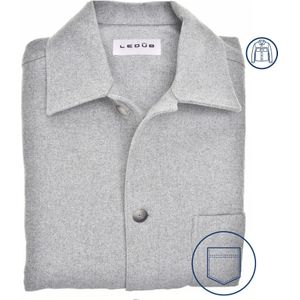 Ledȗb Overshirt grijs, Effen