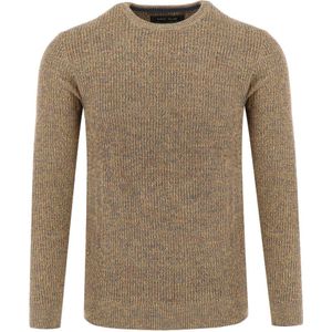 Marvelis Casual Trui ronde hals lichtgeel, Faux-uni