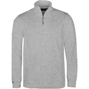 Indicode Half-Zip Sweater lichtgrijs, Effen