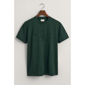 GANT Shield T-Shirt ronde hals , Effen