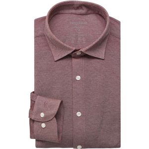 Marvelis Body Fit Jersey shirt donkerrood, Gestructureerd