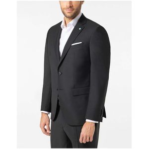 Pierre Cardin Grant Regular Fit Jas zwart, Melange