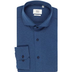 ETERNA 1863 Soft Tailoring Slim Fit Jersey shirt blauw, Effen
