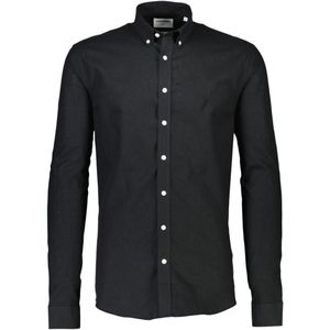 Lindbergh Linnen Overhemd zwart, Effen