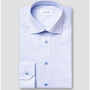 Eton - Overhemd - Lichtblauw - 100% Katoen - Slim Fit