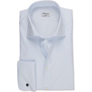 Stenströms Overhemd lichtblauw, Gestreept