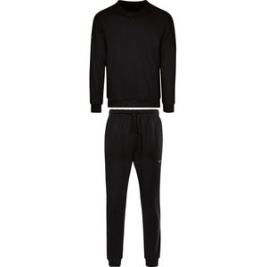 TRIGEMA trainingspak zwart, Effen