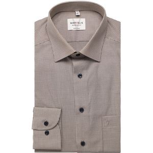 Marvelis Overhemd bruin/wit, Ruit