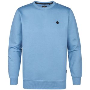 Petrol Industries Sweatshirt ronde halsblauw, Effen
