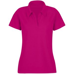 TRIGEMA Dames Poloshirt rood, Effen