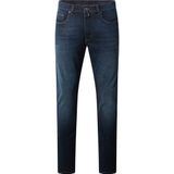 Jeans - Dark Blue Used - Five-Pocketsstijl - Normale Taillehoogte