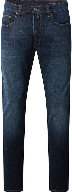 Jeans - Dark Blue Used - Five-Pocketsstijl - Normale Taillehoogte