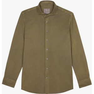 Profuomo Overhemd groen, Effen