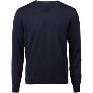 Stenströms Sweatshirt V-halsdonkerblauw, Effen