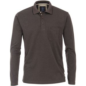 Redmond Casual Polo shirt bruin, Effen
