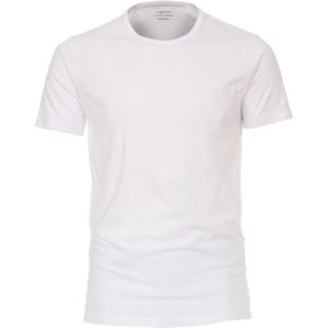 Venti T-Shirt ronde hals Dubbel pak wit, Effen