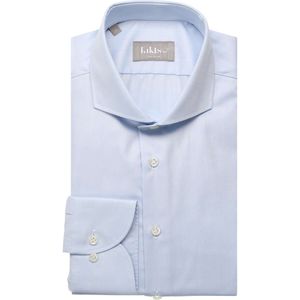 fakts Busy Overhemd lichtblauw, Effen