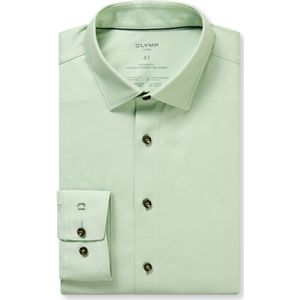 OLYMP Luxor 24/Seven Overhemd lichtgroen, Melange