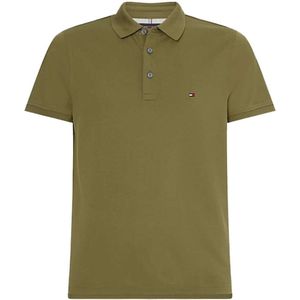 Tommy Hilfiger Slim Fit Polo shirt Korte mouw groen