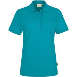 HAKRO 216 Regular Fit Dames Poloshirt smaragd, Effen