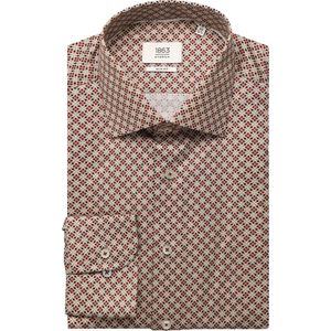 Eterna - Overhemd - Wijnrood - Slim fit - NON IRON (strijkvrij)
