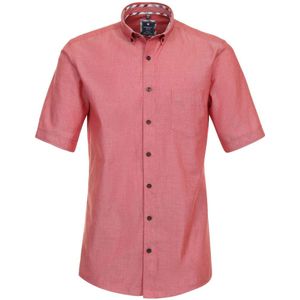 Redmond Casual Regular Fit Overhemd Korte mouw rood