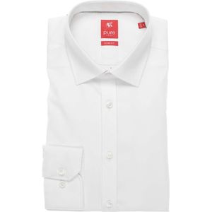 Pure Slim Fit Overhemd ML6 (vanaf 68 CM) wit