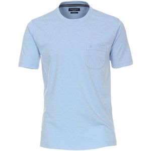 Casa Moda Casual T-Shirt ronde hals lichtblauw, Effen