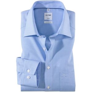 OLYMP Luxor Comfort Fit Overhemd blauw/wit, Ruit