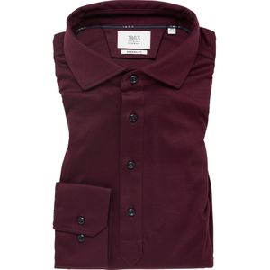 ETERNA 1863 Poloshirt lange mouw bordeaux, Effen
