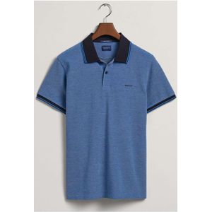 GANT Regular Fit Polo shirt Korte mouw lichtblauw