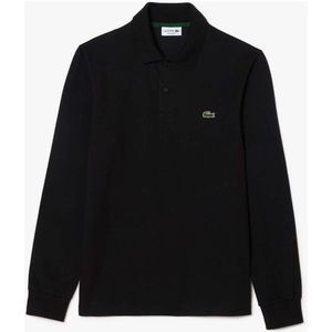 Lacoste Regular Fit Polo shirt zwart, Effen