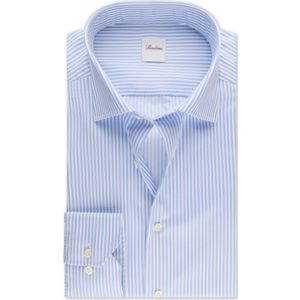Stenströms Overhemd lichtblauw, Gestreept