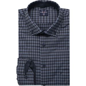 Marvelis Casual Flanellen Overhemd marine, Ruit