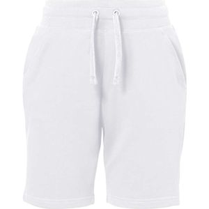 HAKRO Korte joggingbroek wit, Effen