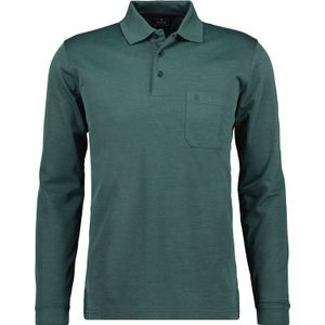 RAGMAN Poloshirt lange mouw mos, Effen