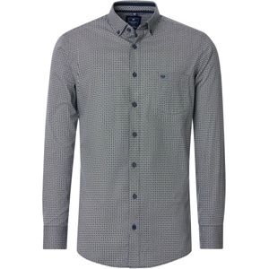 Redmond Casual Overhemd bruin, Bedrukt