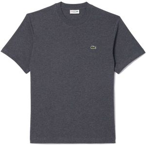 Lacoste Classic Fit T-Shirt ronde hals bruin, Ruit