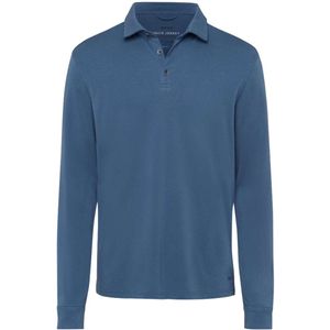 Brax Modern Fit Polo shirt blauw, Effen